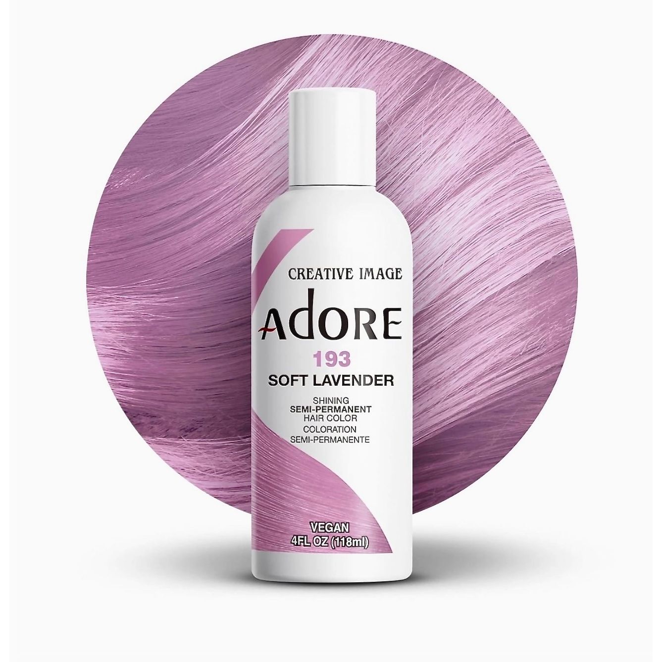 Adore Semi Permanent Hair Color 193 Soft Lavender