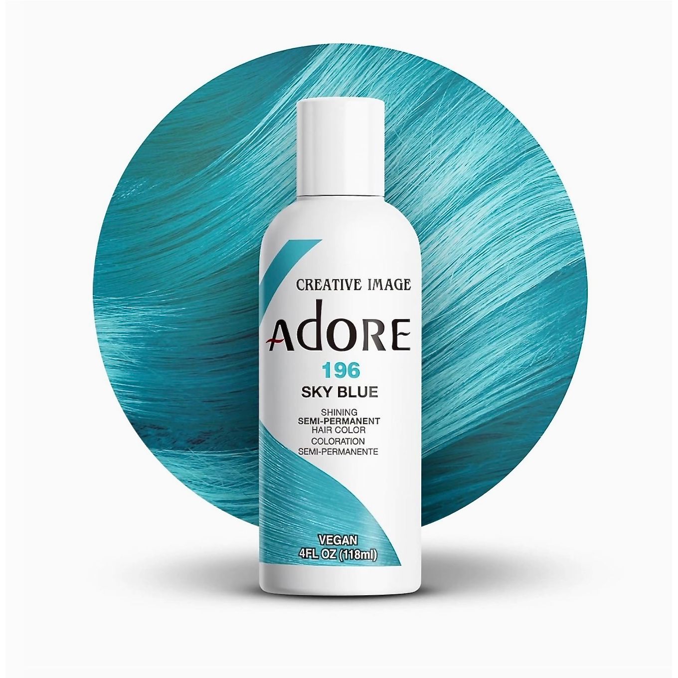 Adore Semi Permanent Hair Color 196 Sky Blue