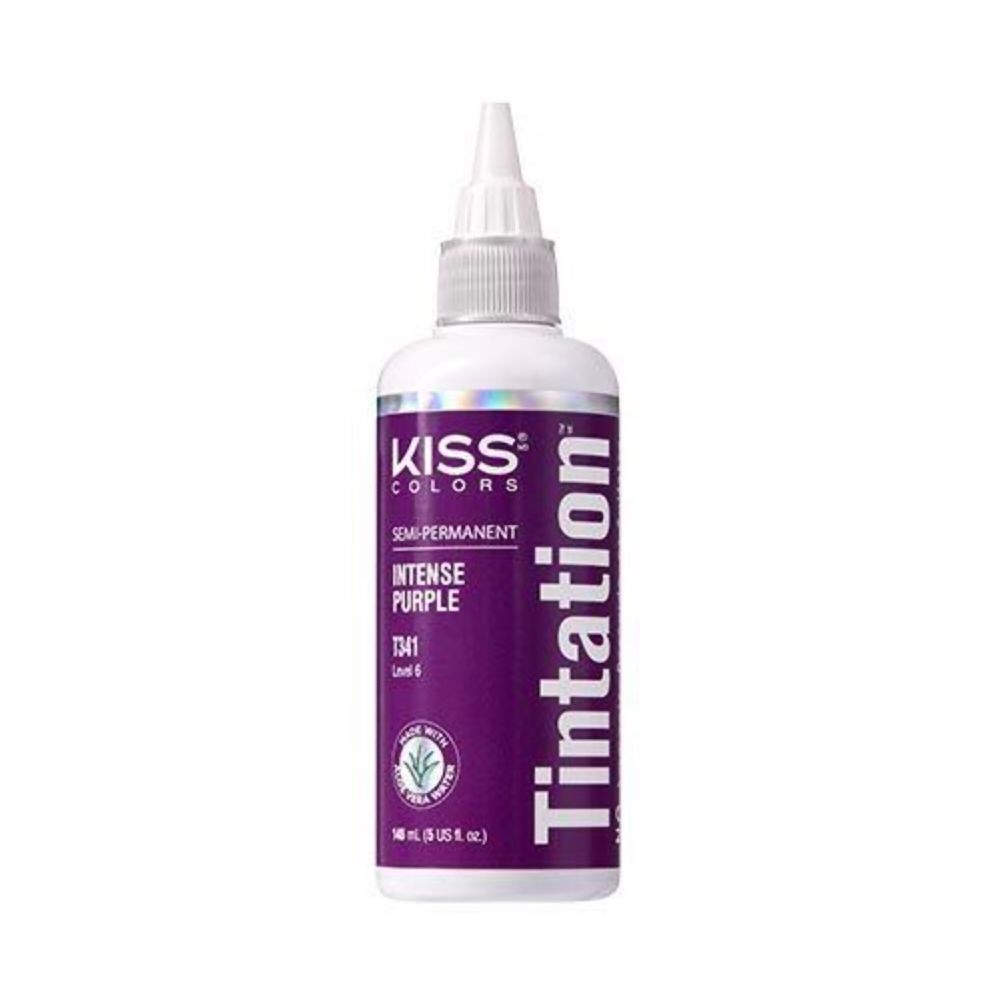 Kiss Tintation Semi-Permanent Hair Color 5oz T341 INTENSE PURPLE