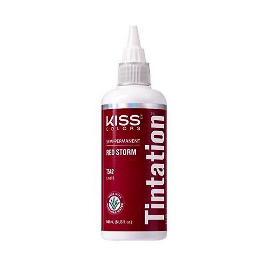 Kiss Tintation Semi-Permanent Hair Color 5oz T542 RED STORM