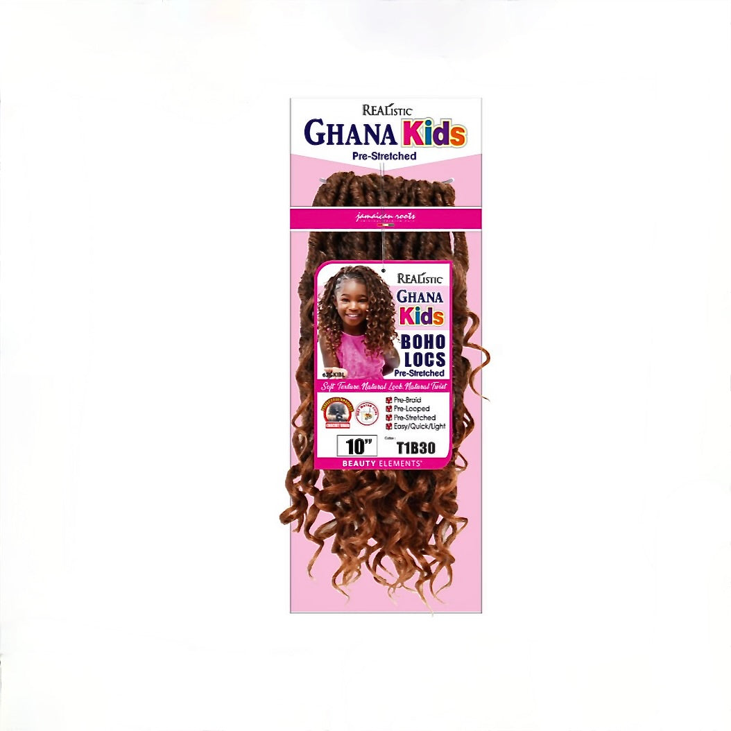 REALISTIC GHANA KIDS BOHO LOCS 10" -2