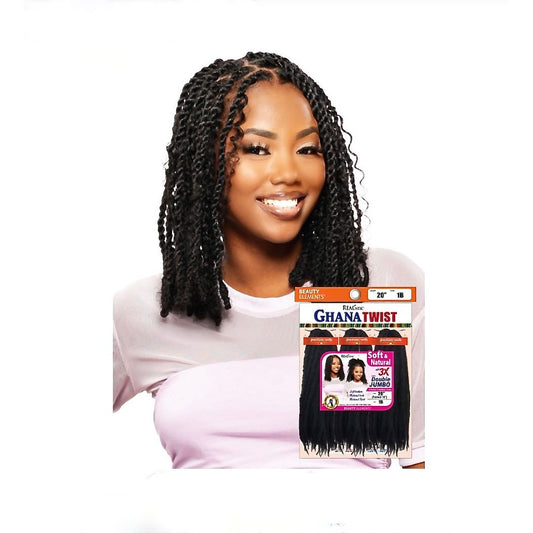 REALISTIC 3X GHANA DOUBLE JUMBO 20" -1