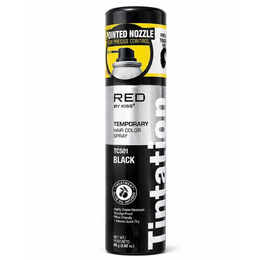 RED by KISS Tintation Temporary Hair Color Spray-TCS01 Black
