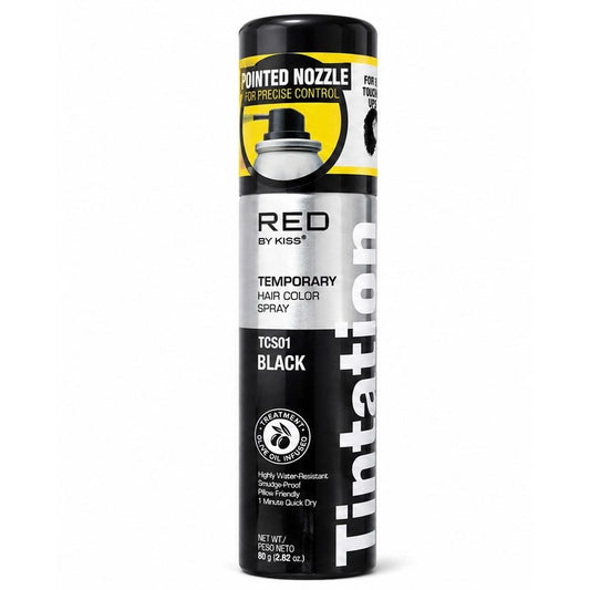 RED by KISS Tintation Temporary Hair Color Spray-TCS01 Black