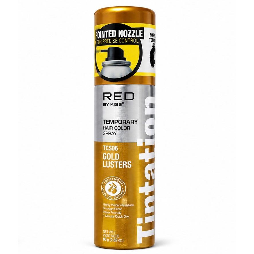 RED by KISS Tintation Temporary Hair Color Spray-TCS06 Gold Lusters