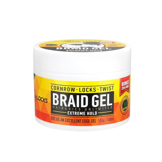 AllDay Locks Braid Gel Extreme Hold 5oz