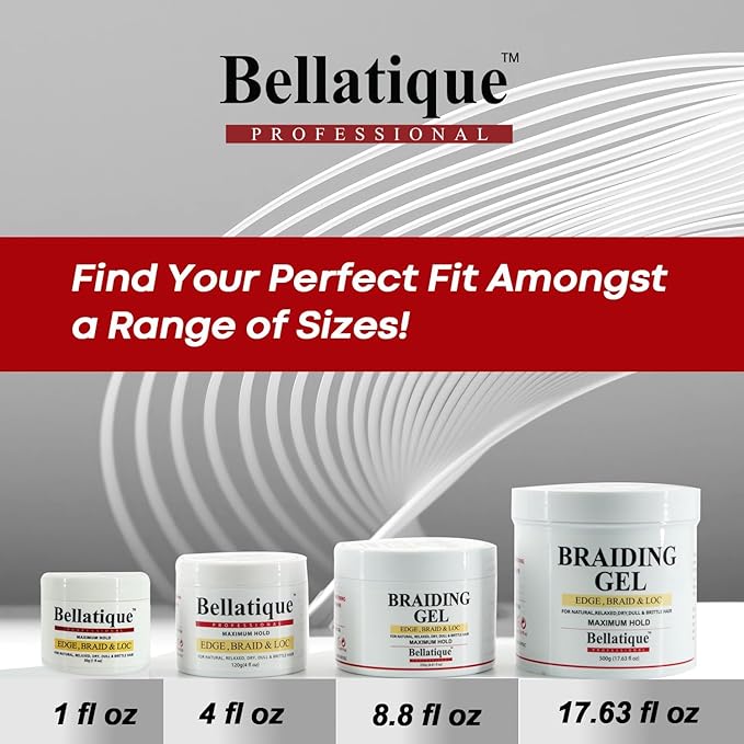 Bellatique Braiding Gel Maximum Hold 250g(8.81oz)