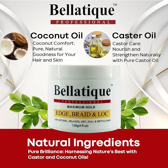 Bellatique Braiding Gel Maximum Hold 120g(4oz)