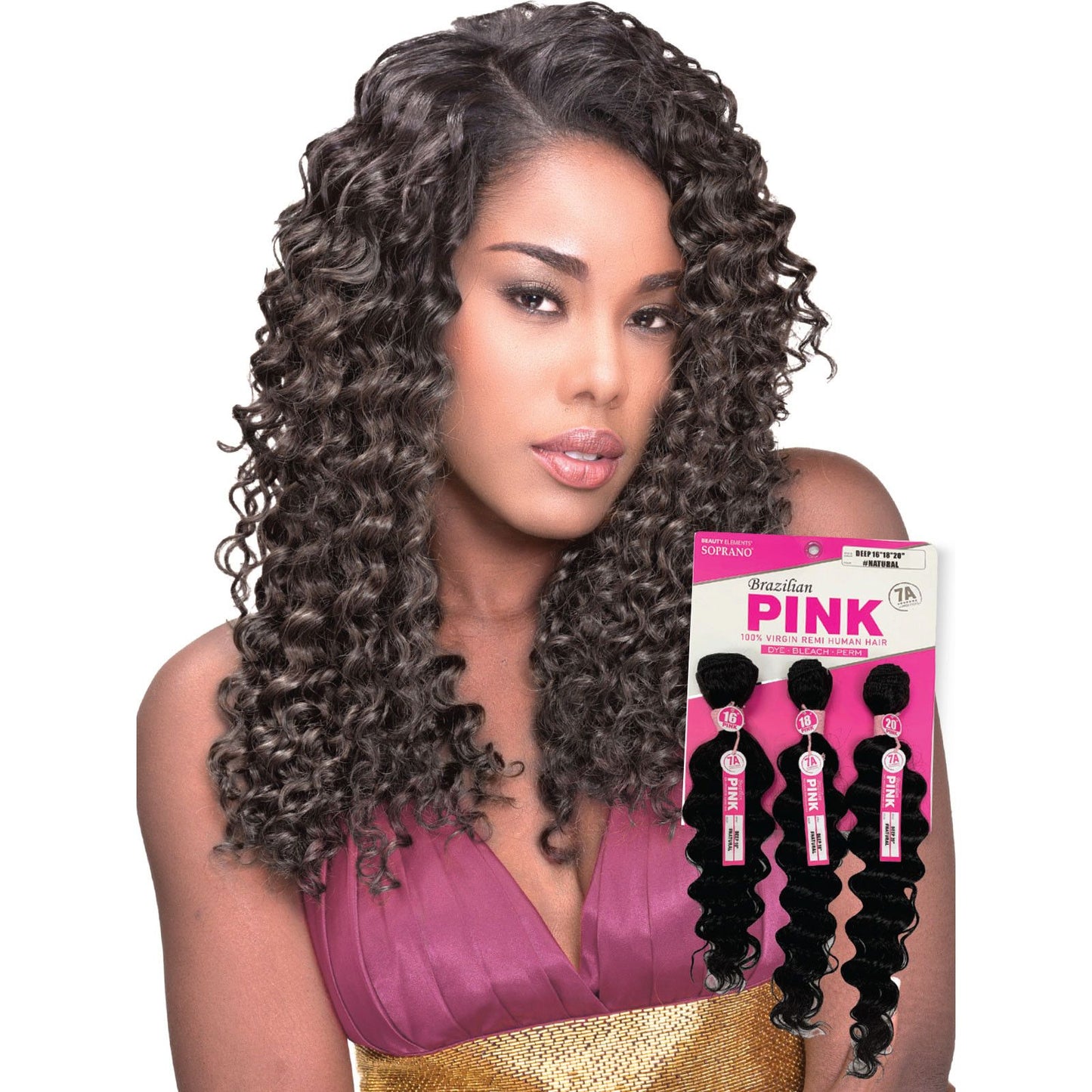 SOPRANO HH BRAZILIAN PINK "DEEP 14"/16"/18"(3PCS) -NATURAL
